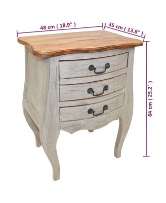 Bedside Cabinet Natural wood color Solid mahogany wood