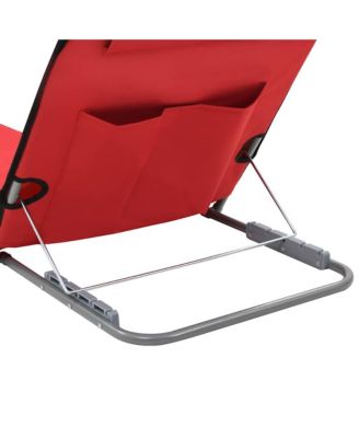 Beach Chair Set of 2 Red
