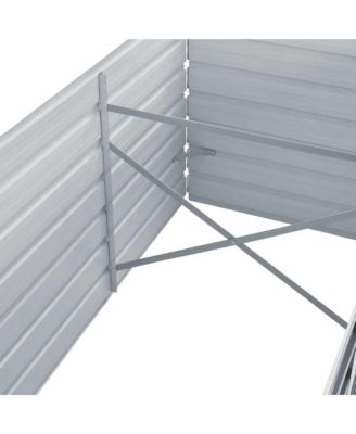 Sturdy Galvanized Steel Garden Raised Bed 94.5x31.5x30.3 in