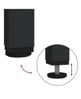 Bookcase Brown Oak Engineered Wood and Metal Medium Bookcase