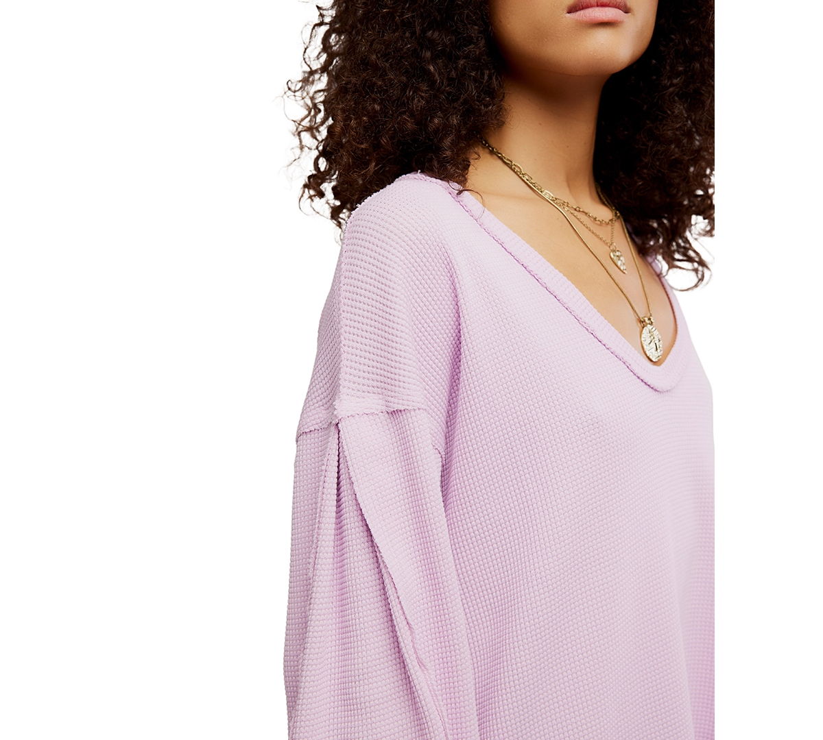 Free People Women's Coast 2 Waffle-Knit Top