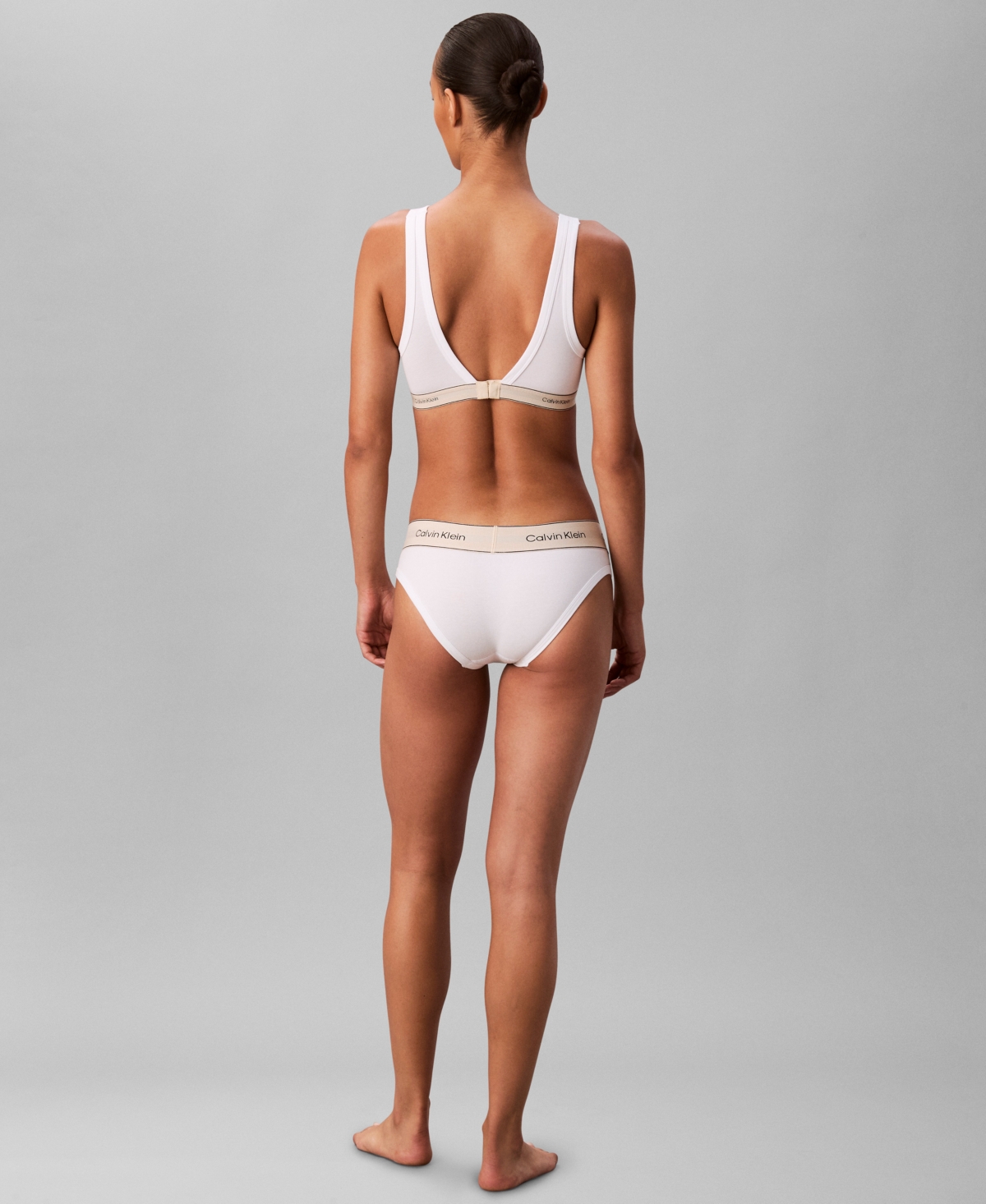 Calvin Klein Women's Heritage Full Coverage Bikini Panties In White