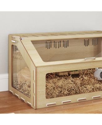 39" Hamster Cage, Gerbil Cage w/ Acrylic Window & Openable Top