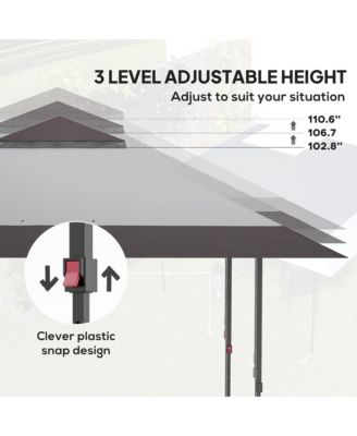 13'x13' Pop Up Canopy with Wheeled Carry Bag and Bags, Navy
