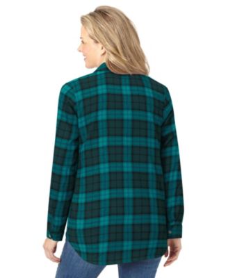 Plus Size Classic Flannel Shirt