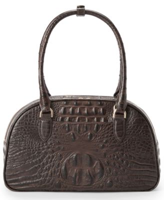 Angie Alden Road Leather Medium Satchel Bag