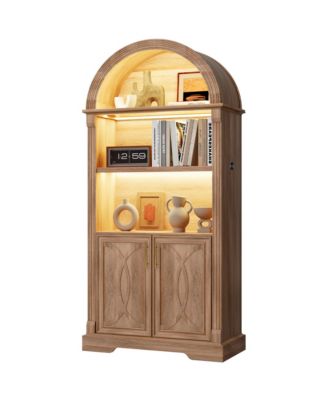 71" Arched Cabinet with 3-Color LED & Motion Sensor