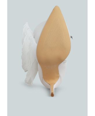 Womens Chinkara Sheer Big Rose Detail Long Boots