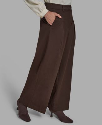 Women's Pleated Wide-Leg Pants