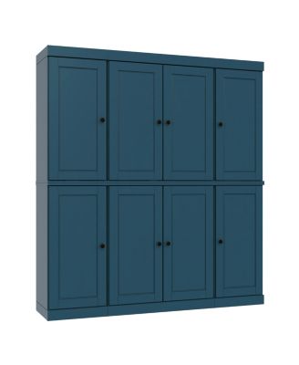 100% Solid Wood Tall Kitchen Pantry Cabinet with Raised Panel Doors