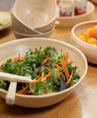 Lexa Collection 14 inch Bamboo Salad Bowl 