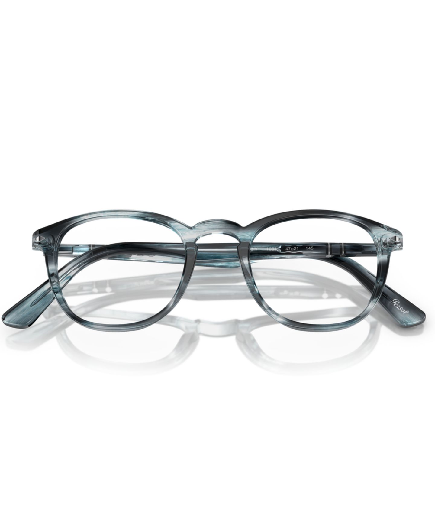 Мужские очки Persol Man Round Plastic PO3143V Eyeglasses, цвет: Серый — фото 3