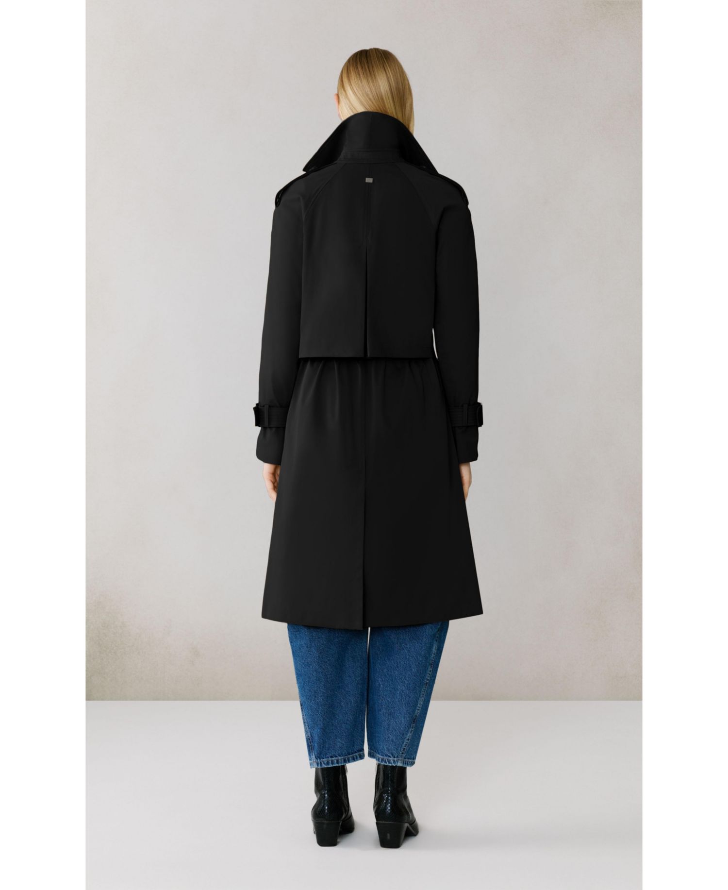 Womens Becky-L Long Trench Coat