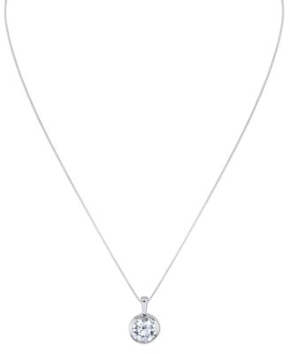 Lab Grown Energy Diamond Pendant Necklace (2 ct. t.w.) in 14k White or Yellow Gold