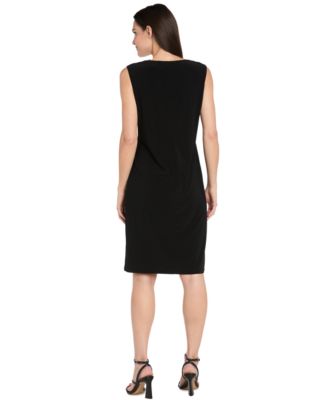 Petite Cocktail Jacket Dress with Detachable Necklace