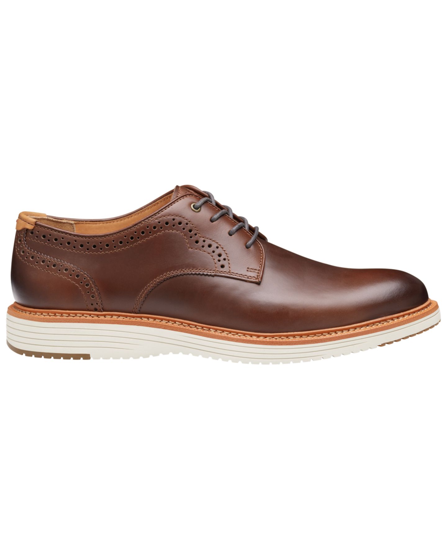 Мужские туфли Johnston & Murphy Lace-Up Leather Oxford, цвет: Тёмно-синий — фото 6