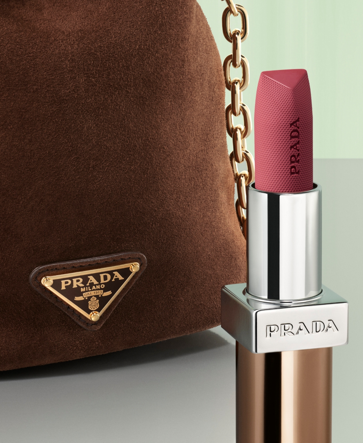 Prada Beauty Prada Soft Matte Lipstick In Brown