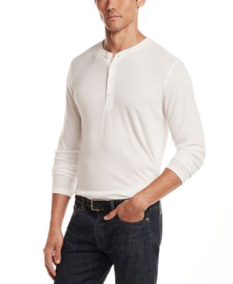 Men's Long-Sleeve Henley Neck T-Shirt