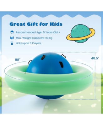 7.5 Foot Giant Inflatable Dome Rocker Bouncer with 6 Built-in Handles for Kids