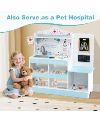 Wooden Doctor Playset with Stethoscope for Toddlers over 3 Years Old