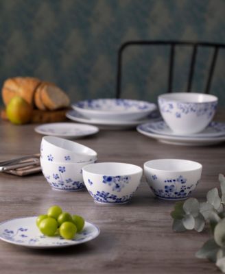 Bloomington Road Blue Set of 4 Mini Bowls, 4-1/4", 10 oz.