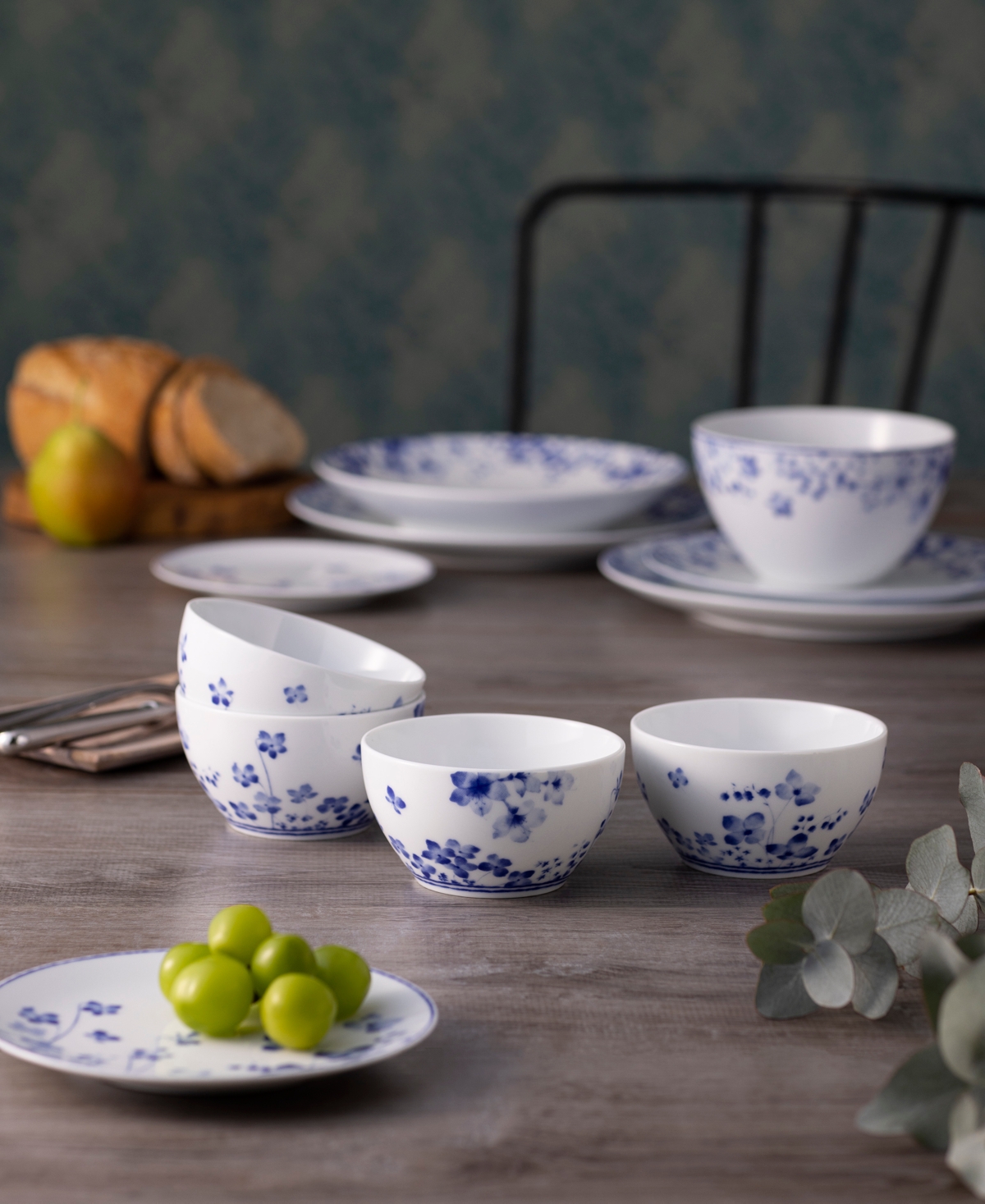 Noritake Bloomington Road Mini Bowls, Set of 4, Service For 4