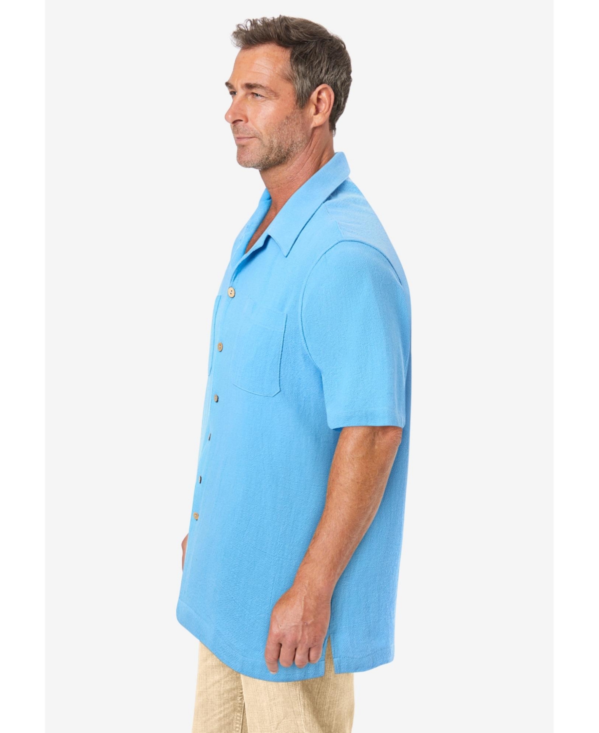 KingSize Big & Tall Gauze Camp Shirt