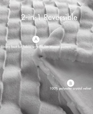 Vivienne Faux Fur Throw, 50" x 60"