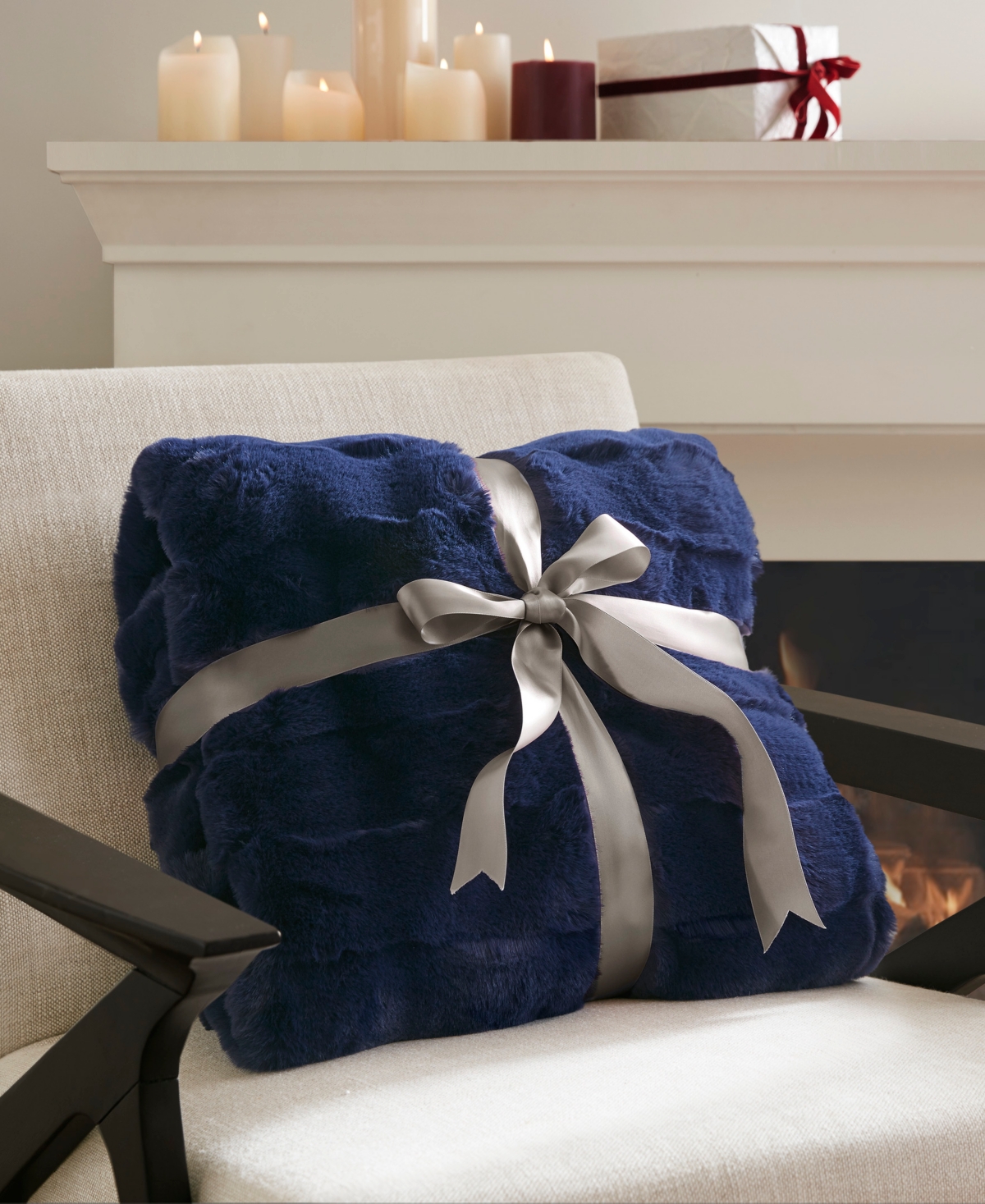 Madison Park Vivienne Faux Fur Throw, 50" x 60"