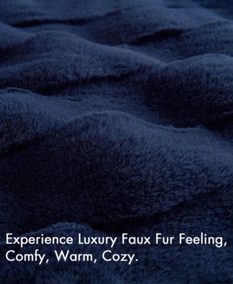 Vivienne Faux Fur Throw, 50" x 60"