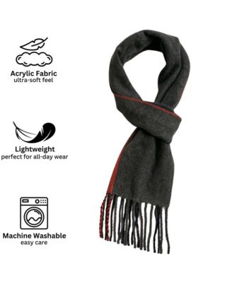 Men's Scarf Soft 80 Inch Long Warm Scarves Plaids Winter Shawl