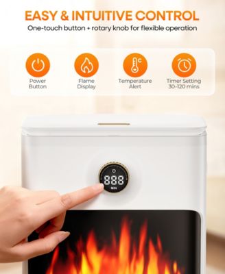 22L LED Display and Flame Effect, Fast Heating, Safety Lock, Timer, and Fragrance Disc Design Electric Towel Warmer Bucket