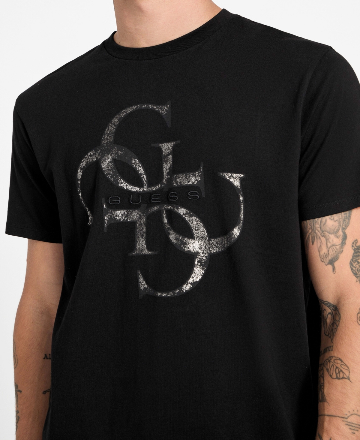 Guess Men's Shimmer Quattro G Short-Sleeve T-Shirt