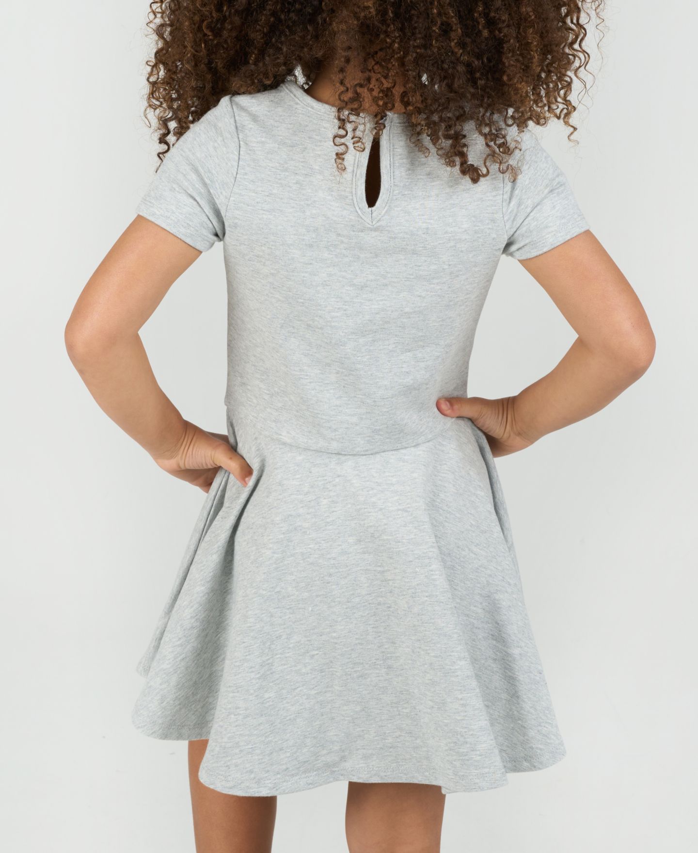 Платье Rare Editions Sequin Skater Dress with Handbag для девочек, цвет: Серый — фото 3