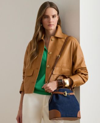 Small Denim Blaike Bucket Bag