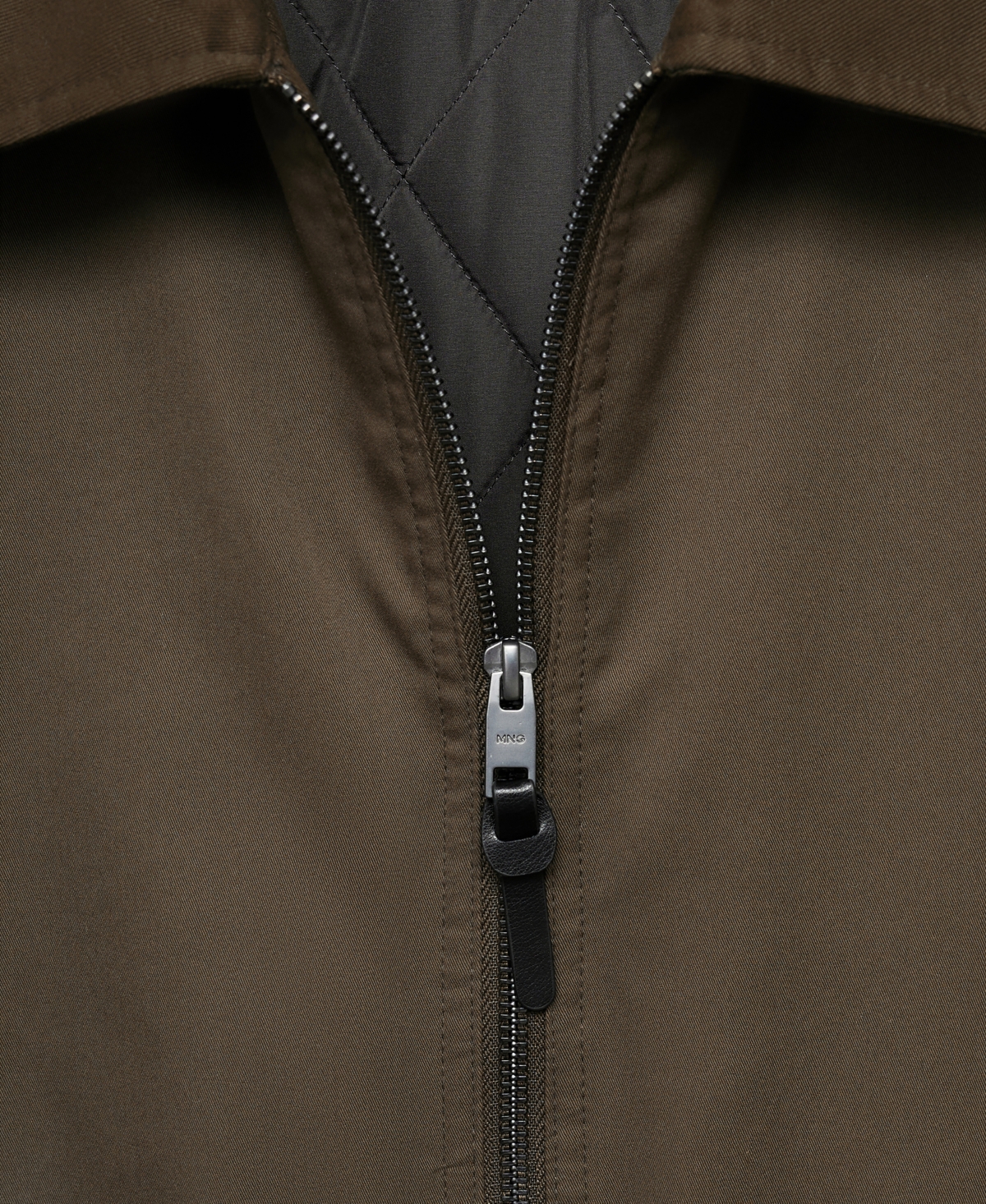 Mango Men's Cotton Quilted Jacket