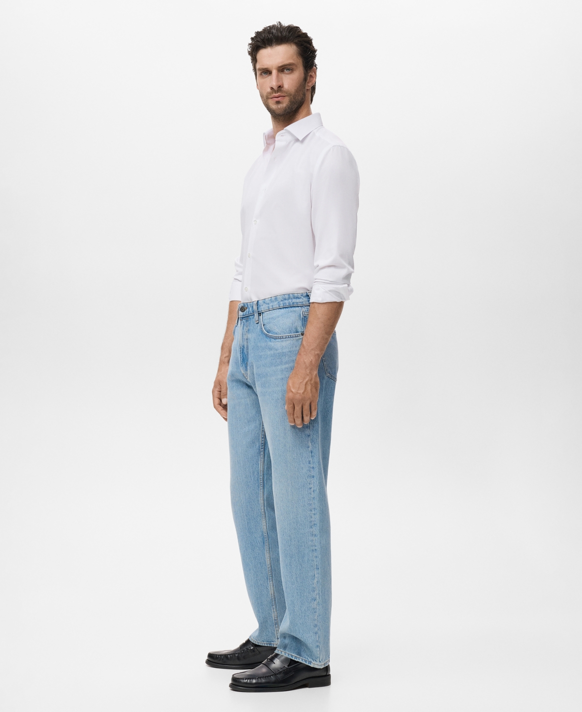 Mango Men's Slim-fit Cotton Shirt In White