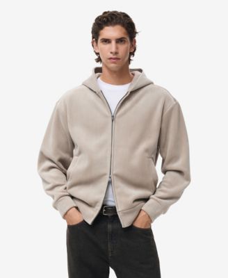 MANGO - Men's Corduroy Hooded Sweatshirt