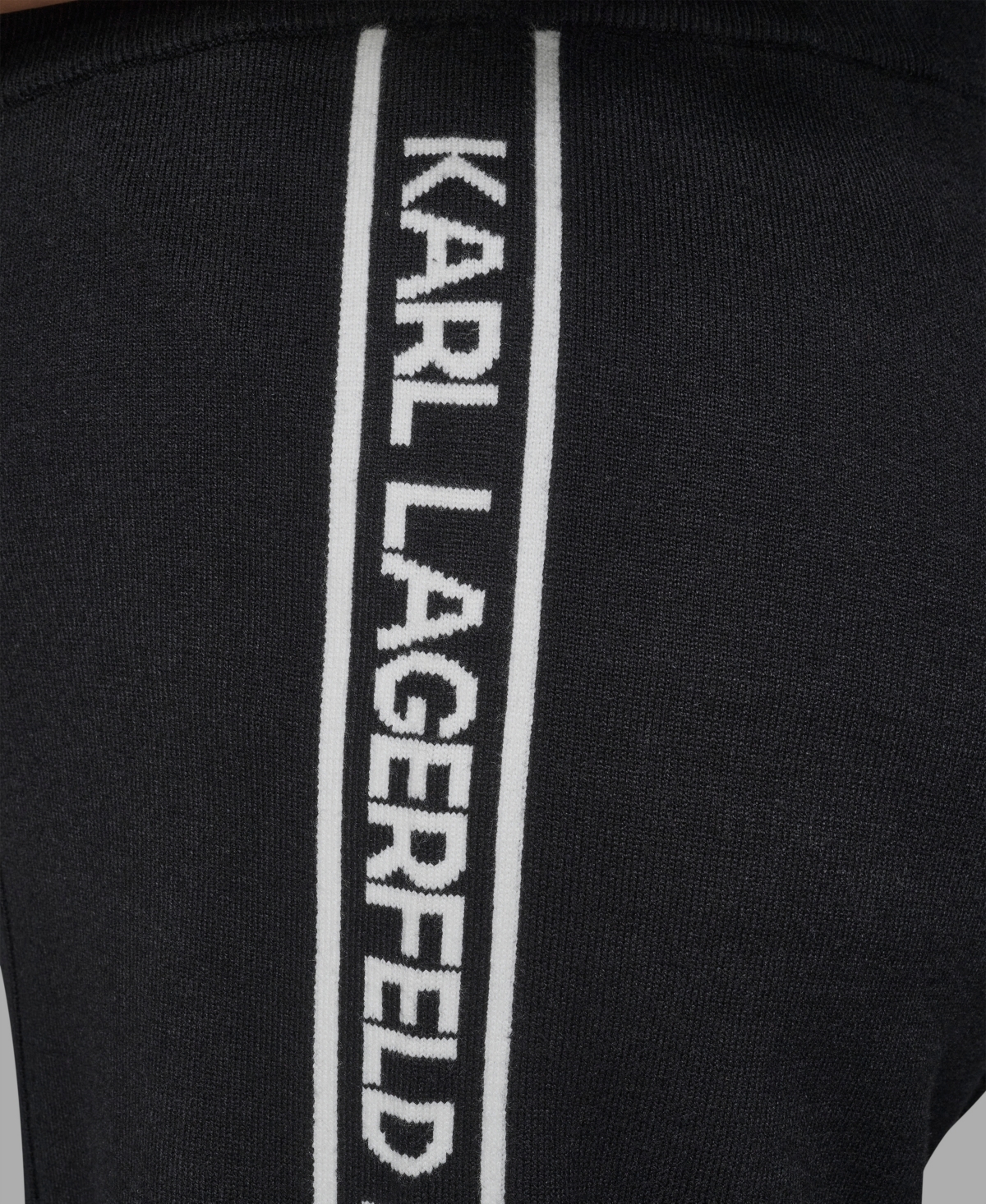 Karl Lagerfeld Paris Plus Wide Leg Side Logo Pants