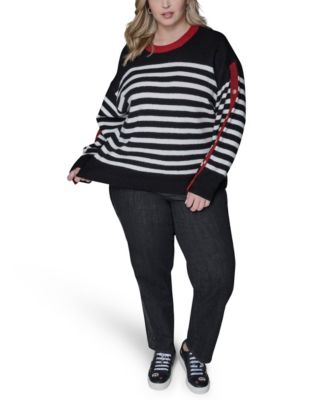 Women's Plus Size Crew Neck Pull-On Sweater