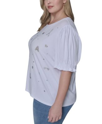 Women's Plus Size Crew Neck Top