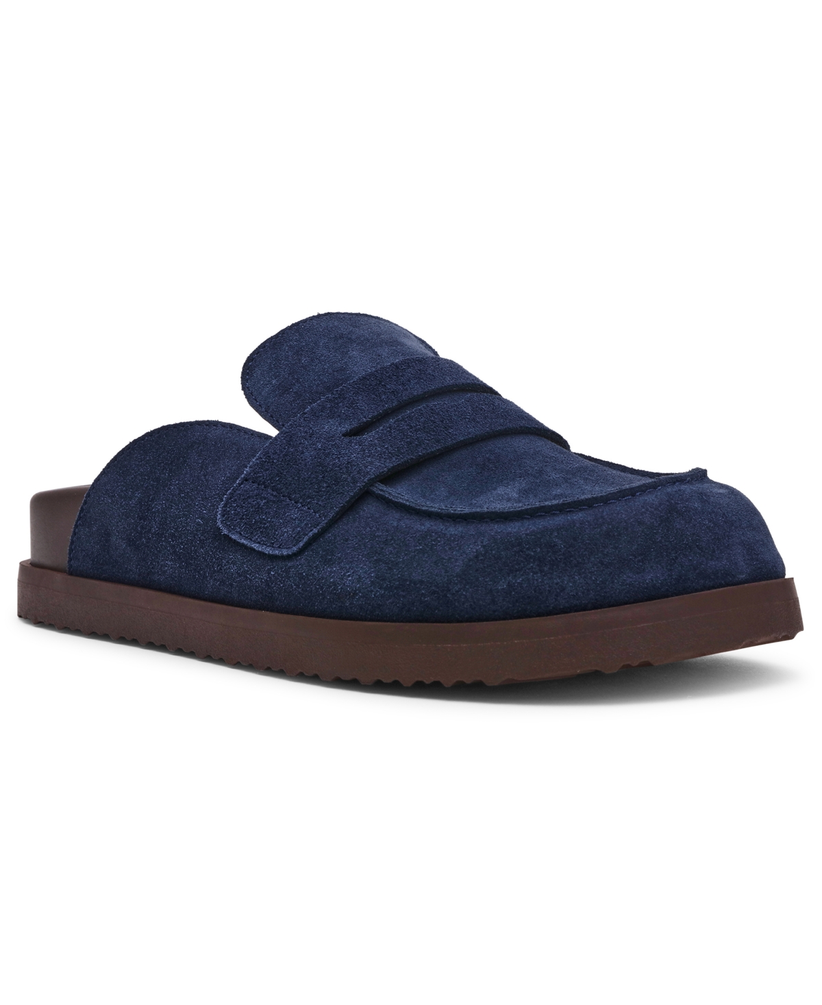 Steve Madden Women's Toryn Tailored Round-toe Slip-on Clogs In Blue