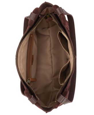 Los Feliz Leather Zipper Satchel Bag