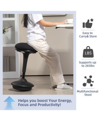 Adjustable Active Sding Stool with Rocking Motion,
