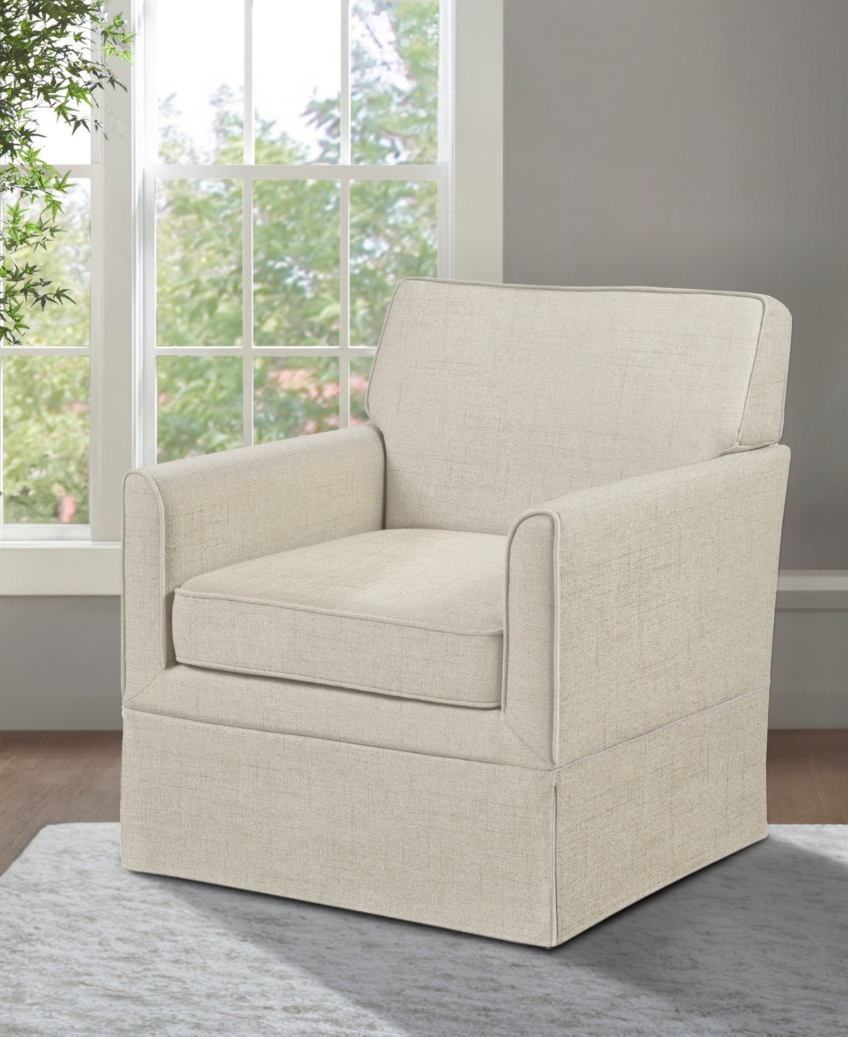 510 Design Paula 30"W Slipcover Accent Armchair