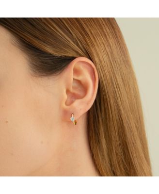 Sterling Silver 18k Gold Plated Annette Huggies Holiday Gift Idea