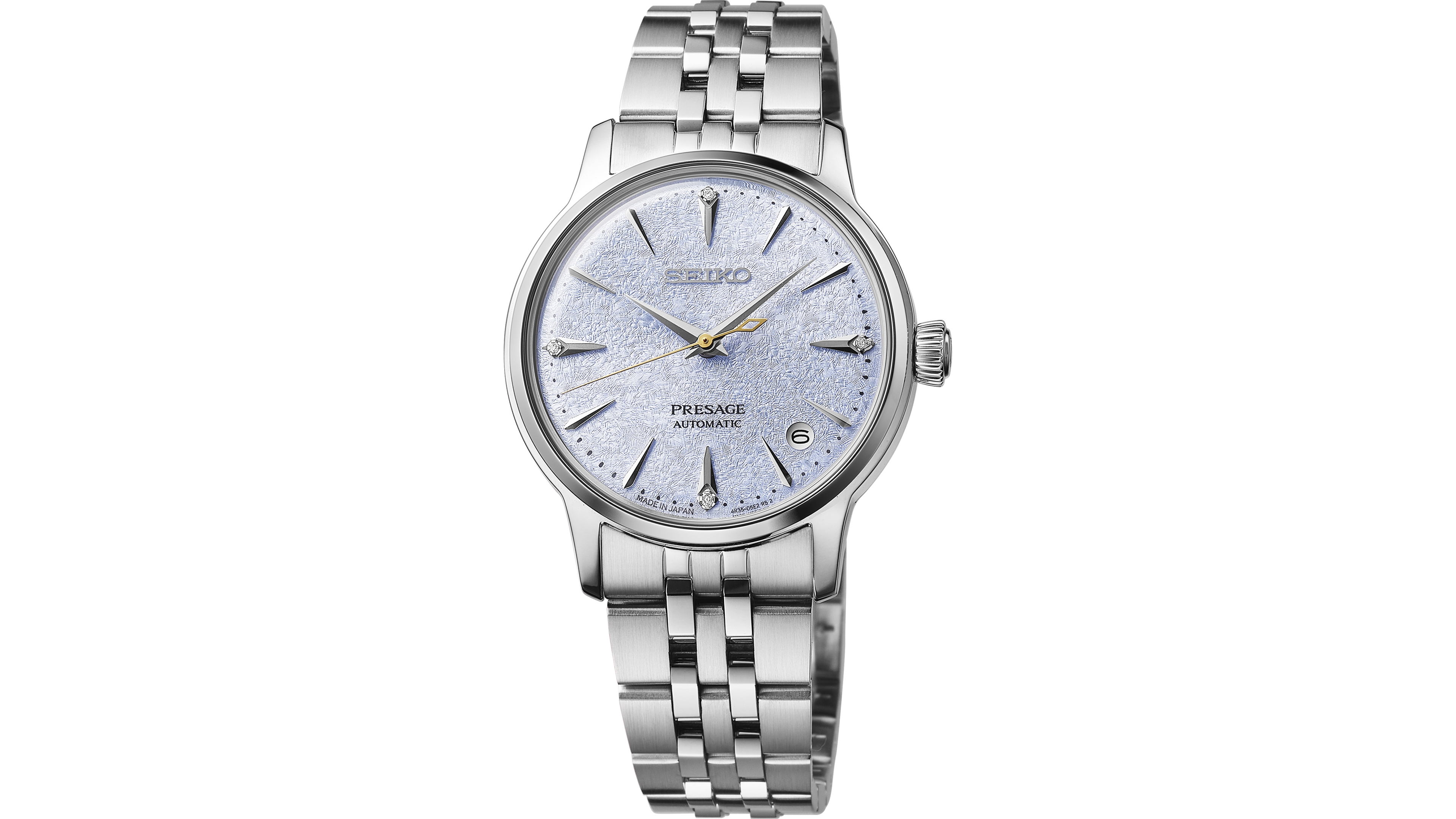 Seiko Women's Presage Cocktail Time Mid-Size Stainless Steel Automatic Bracelet Watch, 34mm