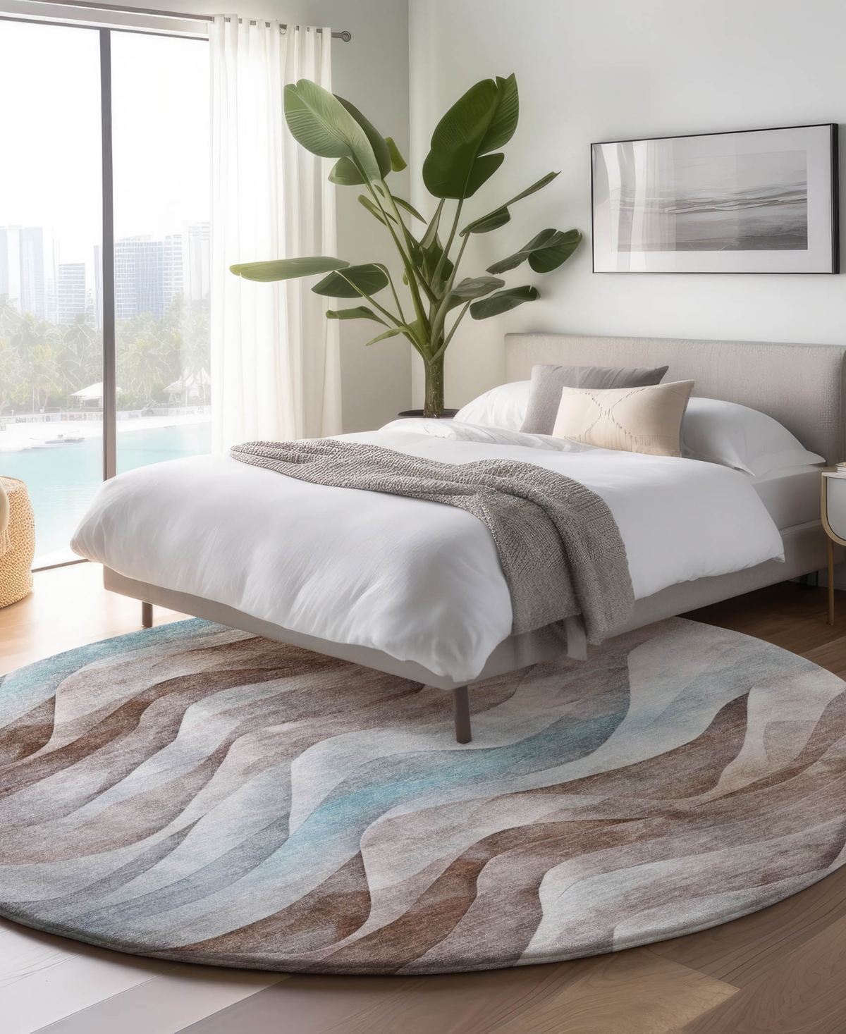 Dalyn Pacifica Pa3 8'x8' Round Area Rug In Multi