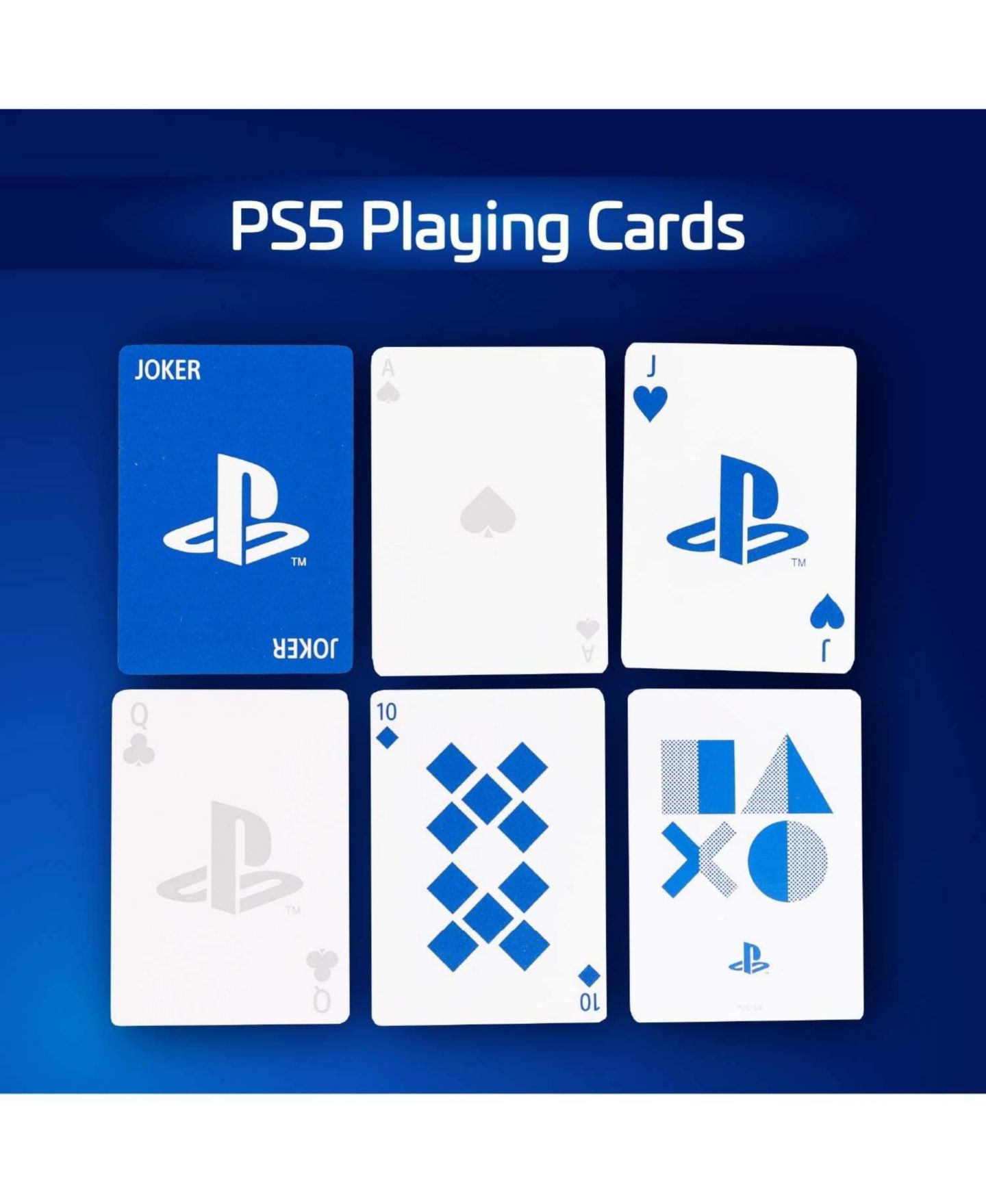 Детские игрушки Paladone Products Ltd. PlayStation 5 Playing Cards, Ages 3+ — фото 3
