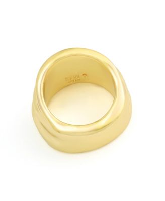 Gold Vintage Ridge Statement Band Ring